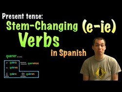 01065 Spanish Lesson - Present Tense - E-IE Stem-changing verbs Instructional Video