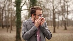 Seasonal allergies and health problems / issues. Stock Footage