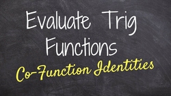 Using co function identities find the value of an angle Instructional Video