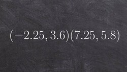 Determine the slope between two points that are in decimal Instructional Video