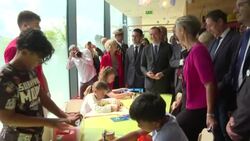 CLEAN : Under-fire Prime Minister Borne on the ground in central France (3) News Clip