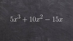 Using polynomial to represent the area of a box to factor out the GCF Instructional Video