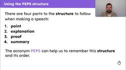 Adding structure to organise a speech Instructional Video
