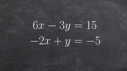 Solve a system of linear equations using substitution Instructional Video