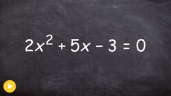 Learn how to solve by factoring a quadratic ac method Instructional Video