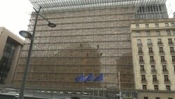 CLEAN : Greenpeace activists climb EU Council building demanding stronger anti-deforestation laws News Clip
