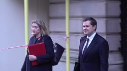 Ministers arrive for Cabinet meeting News Clip