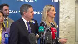 Paschal Donohoe and Helen McEntee speak to the media atFine Gael's Ard Fheis - full News Clip