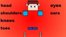 Head Shoulders Knees And Toes | Body Parts Song For Kids Instructional Video