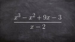 Using synthetic division to divide two polynomials with a remainder Instructional Video