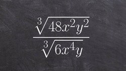 Learn how to divide two radical expressions without rationalizing the denominator Instructional Video