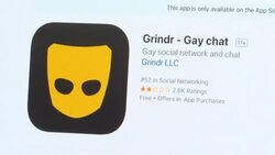 CLEAN : STOCKSHOTS of dating app Grindr News Clip