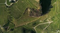 UNESCO's Jewel: The Prosecco Hills of Italy Captured by Drone Stock Footage