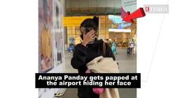 Ananya Panday gets clicked hiding her face with a mask and mobile; netizens say 'Plastic surgery karwa ke aayi hogi' News Clip