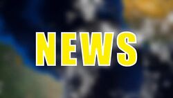 Letters of News text on background with rotating earth Stock Footage