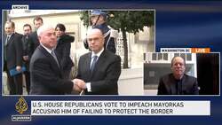 US: Republican-led house impeaches homeland security secretary Alejandro Mayorkas News Clip
