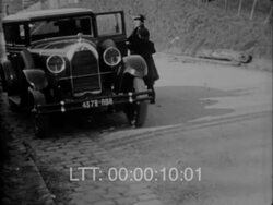 Family Car trip 1920s Stock Footage
