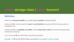 Learn and Master C Programming - Understanding 'extern' keyword in C Instructional Video