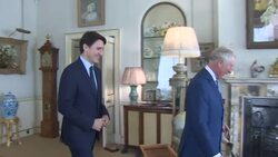 Prince Charles greeting Canadian Prime Minister Justin Trudeau News Clip