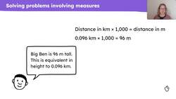 Solve measures problems using knowledge of multiplying decimal fractions Instructional Video