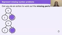 Solve problems finding a missing part when one part and the whole is known Instructional Video