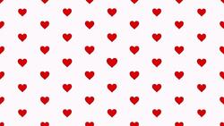 Animation romantic red hearts on white background Stock Footage