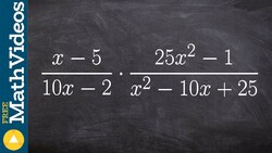 Multiplying two rational terms by simplifying Instructional Video