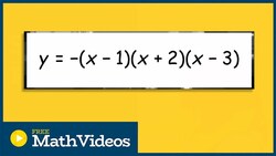 Find the x and y intercepts from a polynomial in factored form Instructional Video