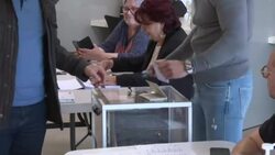 CLEAN : Voters in Lille cast ballots in French presidential run off election News Clip