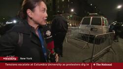 New York police move into Columbia University to arrest protesters News Clip