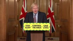 Boris Johnson speaking at daily government press briefing News Clip