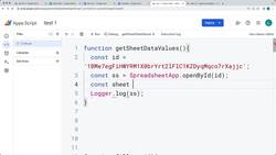 Google Apps Script - Exercise Coding Projects - Selecting Spreadsheet Data with Apps Script Instructional Video