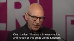 Sir Patrick Stewart addresses People's Vote rally News Clip