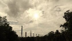 Power Plants and Smokes Stock Footage