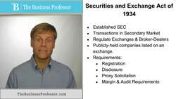 Securities and Exchange Act of 1934 Instructional Video