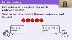 Partition the numbers one to five in a systematic way Instructional Video