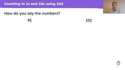Count across and on from 100 Instructional Video