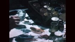 Jars of Paintbrushes, 1940s Stock Footage