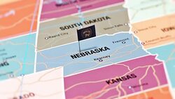 Nebraska from USA States Stock Footage