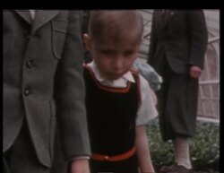 Children playing in the grounds of Berghof. Eva Braun and Josef Dietrich Stock Footage