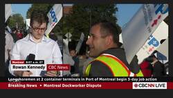 Longshoremen at Port of Montreal begin 3-day job action News Clip
