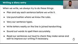 Writing the second entry of Florence Nightingale's diary Instructional Video