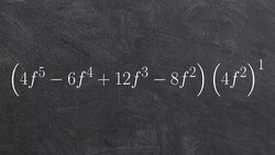 Learn to divide a polynomial by a monomial Instructional Video
