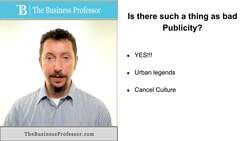 Marketing - Is there Bad Publicity Instructional Video