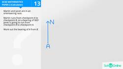 GCSE Secondary Maths Age 13-17 - Geometry & Measures: Bearings - Explained Instructional Video