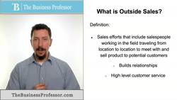 Outside Sales Instructional Video