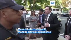 Elon Musk calls for AI 'referee' as tech moguls gather for regulation forum at US Capitol News Clip