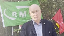 Mick Lynch speaks to the media as new strike gets underway News Clip