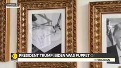 Donald Trump Trolls Biden with 'Autopen' Portrait | Biden Excluded from Presidential Wake of Fame News Clip