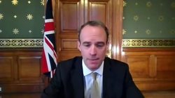 Dominic Raab speaks on internment camps in China News Clip